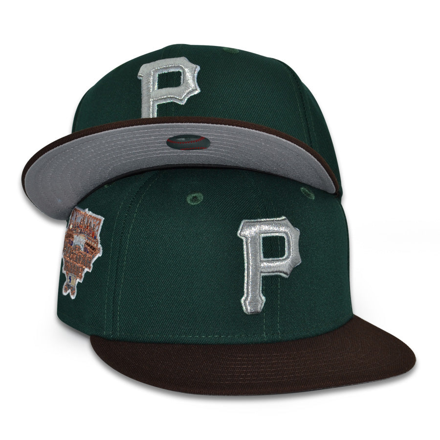 Pittsburgh Pirates "PARLAY" Exclusive New Era 59Fifty Fitted Hat - Dark Green/Burntwood