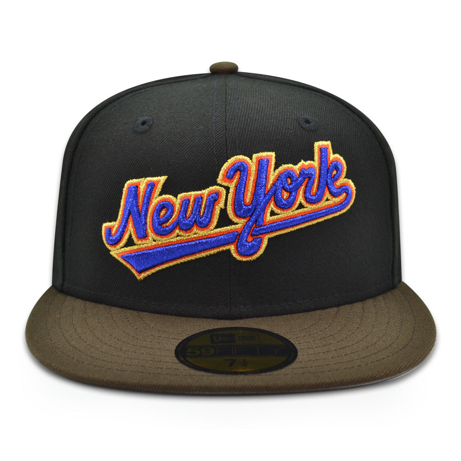 New York Mets "The World is Yours" Exclusive New Era 59Fifty Fitted Hat - Black/Walnut