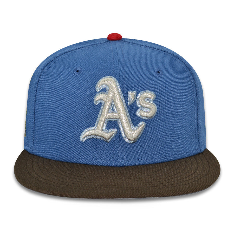 Oakland Athletics "APES" Exclusive New Era 59Fifty Fitted Hat - Indigo/Walnut