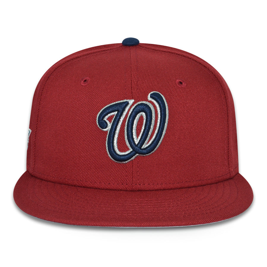 Washington Nationals "NO HOOK" Exclusive New Era 59Fifty Fitted Hat - Brick Red