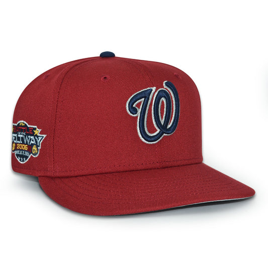 Washington Nationals "NO HOOK" Exclusive New Era 59Fifty Fitted Hat - Brick Red