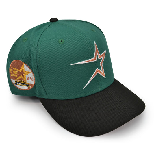 Houston Astros 35 Great Years Exclusive New Era 59Fifty Fitted Hat - Rollie Green/Black