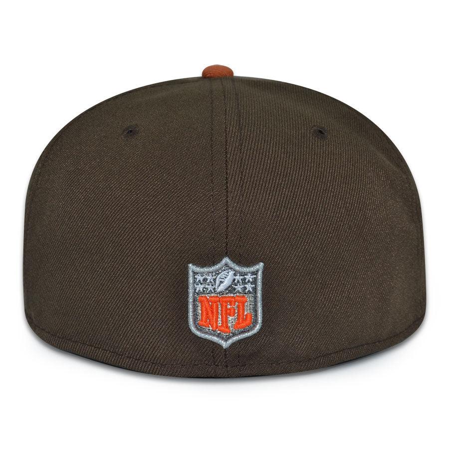 Cleveland Browns "POUND for POUND" Exclusive New Era 59Fifty Fitted Hat - Walnut/Burntwood