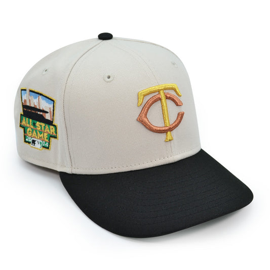 Minnesota Twins "ALCHEMY" Exclusive New Era 59Fifty Fitted Hat - Stone/Black