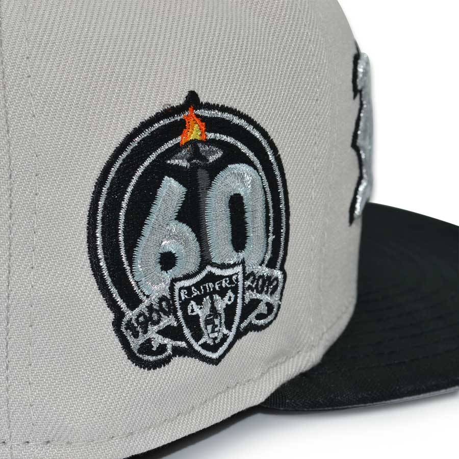 Las Vegas Raiders "DEATH STAR" Exclusive New Era 59Fifty Fitted Hat - Stone/Black Camo