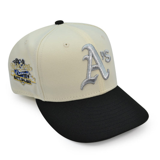 Oakland Athletics "DIME A DOZEN" Exclusive New Era 59Fifty Fitted Hat - Chrome/Black