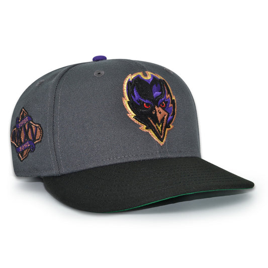 Baltimore Ravens "MVP" Exclusive New Era 59Fifty Fitted Hat - Graphite/Black