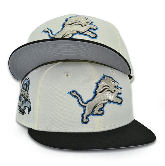 Detroit Lions "AXEL" Exclusive New Era 59Fifty Fitted Hat - Chrome/Black