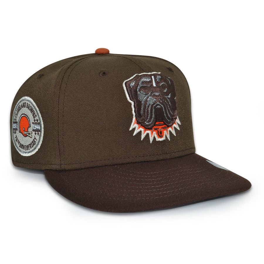 Cleveland Browns "POUND for POUND" Exclusive New Era 59Fifty Fitted Hat - Walnut/Burntwood