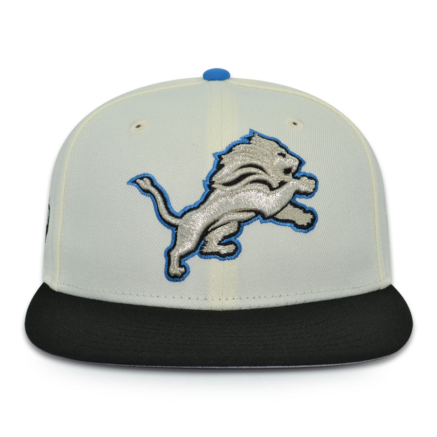 Detroit Lions "AXEL" Exclusive New Era 59Fifty Fitted Hat - Chrome/Black