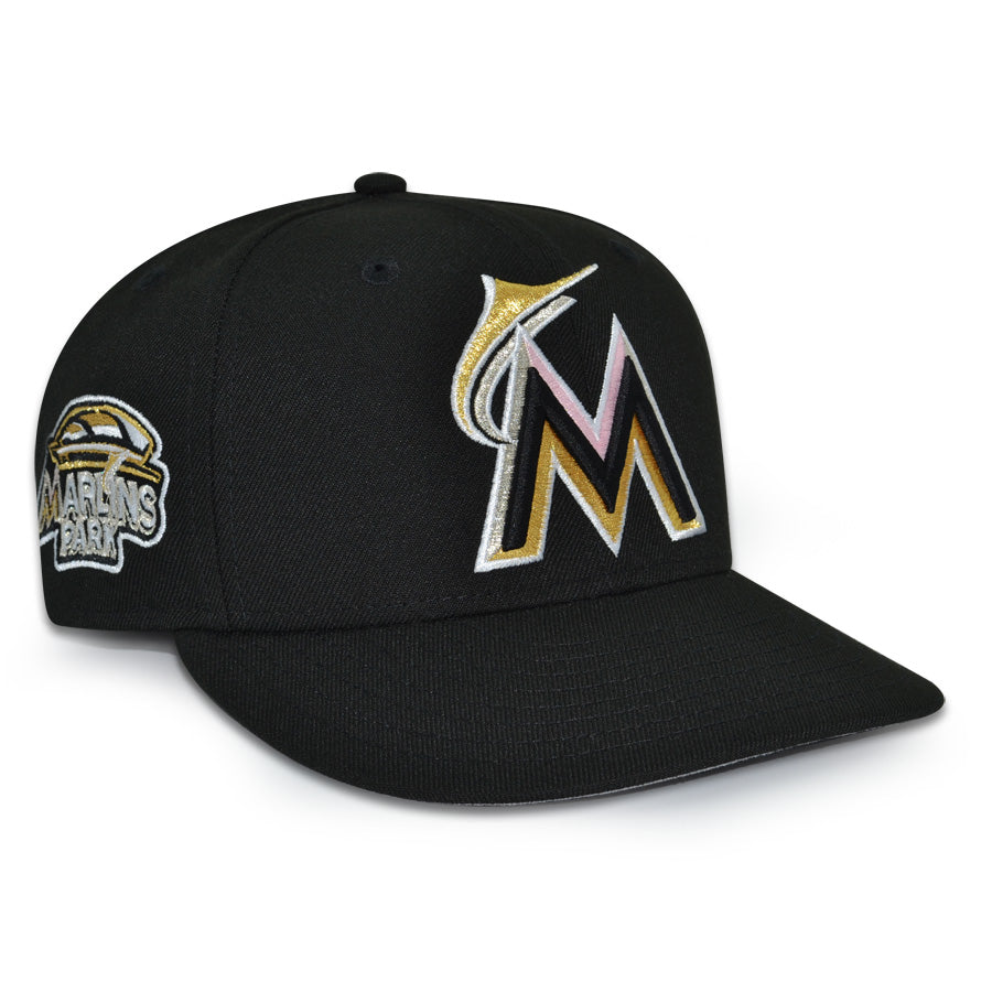 Miami Marlins "MIAMI NIGHTS" Exclusive New Era 59Fifty Fitted Hat - Black