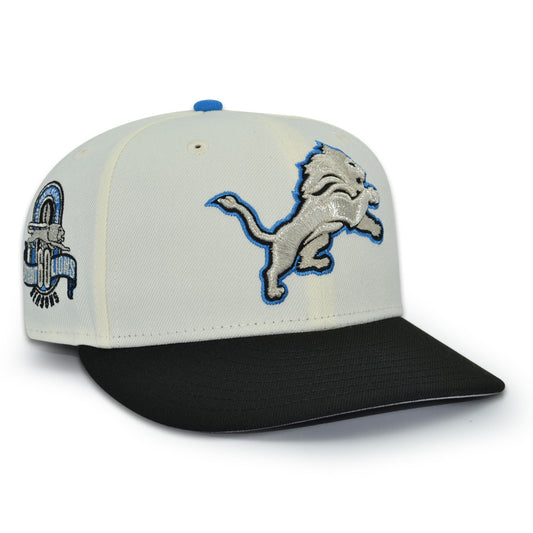 Detroit Lions "AXEL" Exclusive New Era 59Fifty Fitted Hat - Chrome/Black