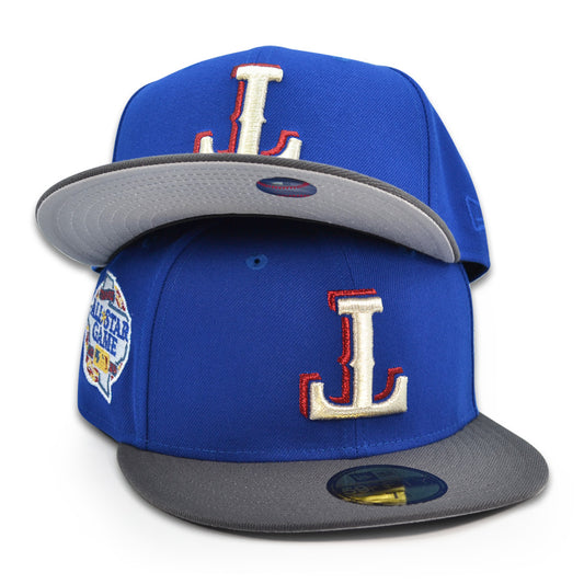 Texas Rangers "LT" Upside Down Exclusive New Era 59Fifty Fitted Hat - Calming Blue/Graphite