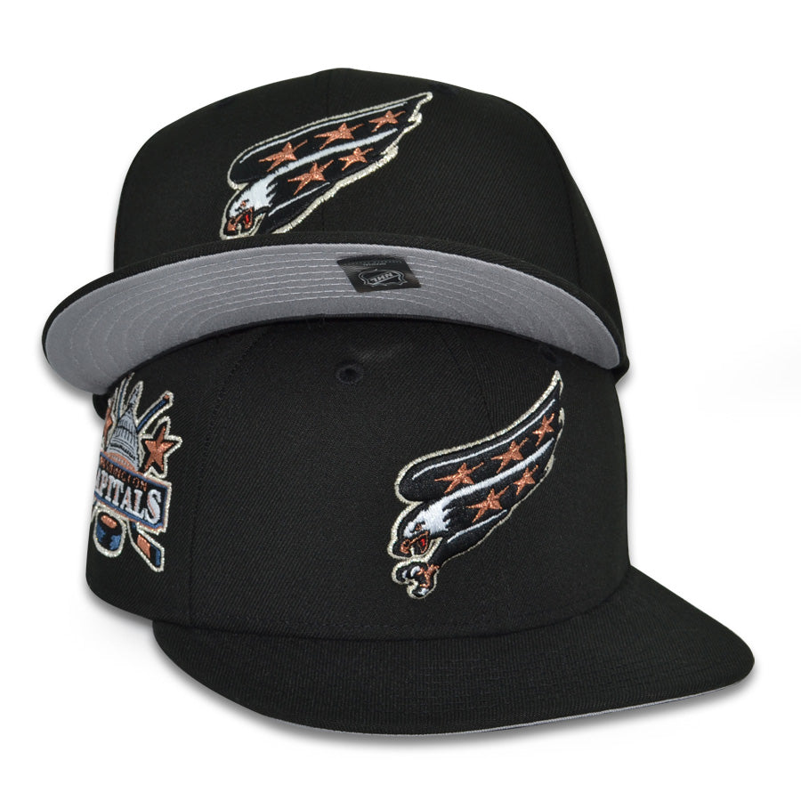 Washington Capitals "SCREAMING EAGLE" Exclusive New Era 59Fifty Fitted Hat - Black