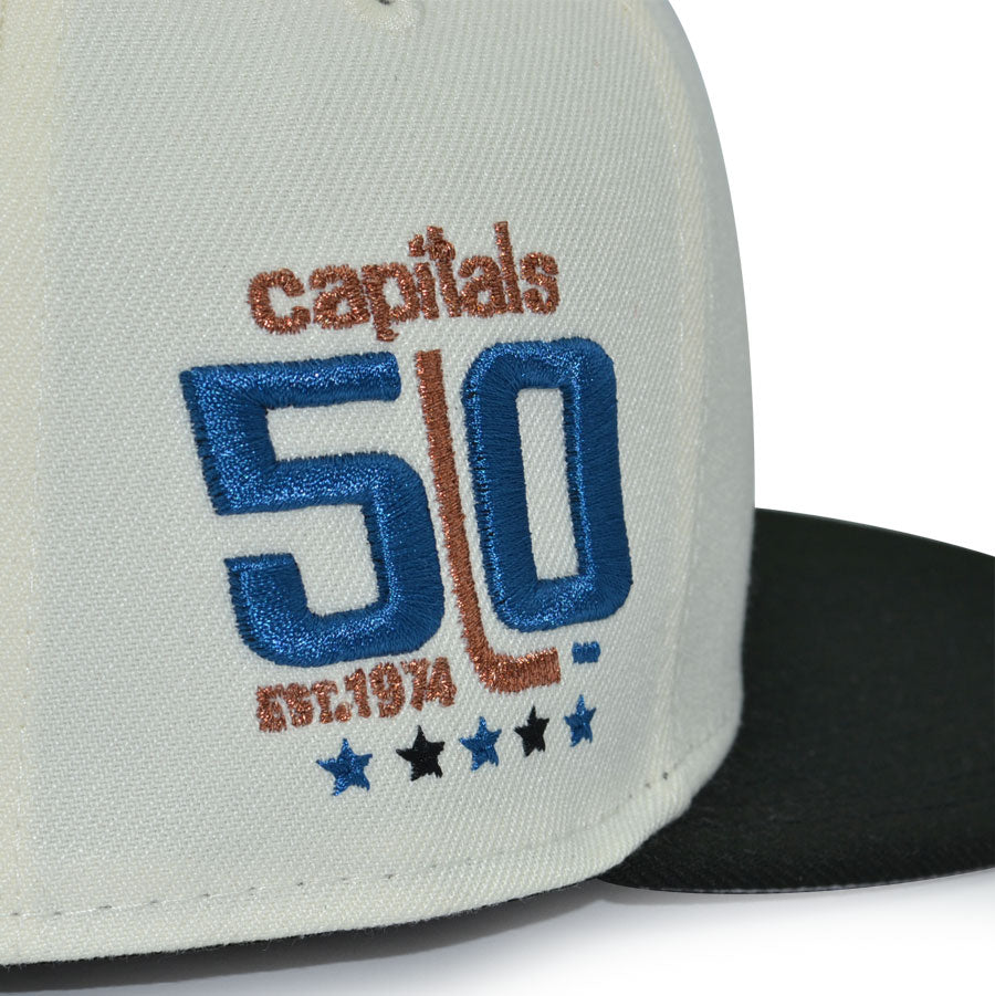 Washington Capitals "SCREAMING EAGLE 2.0" Exclusive New Era 59Fifty Fitted Hat - Chrome/Black