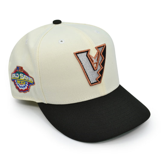 Arizona Diamondbacks FLIP 2001 WORLD SERIES Exclusive New Era 59Fifty Fitted Hat - Chrome