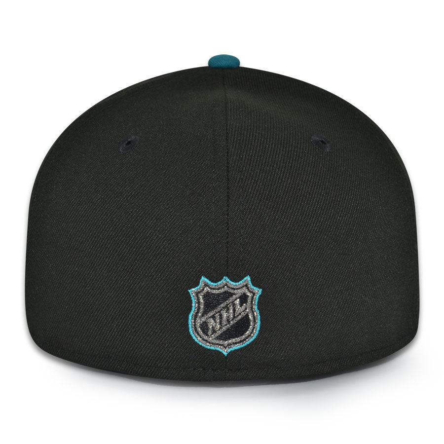 San Jose Sharks "OPEN WATER" Exclusive New Era 59Fifty Fitted Hat - Black/Dark Graphite