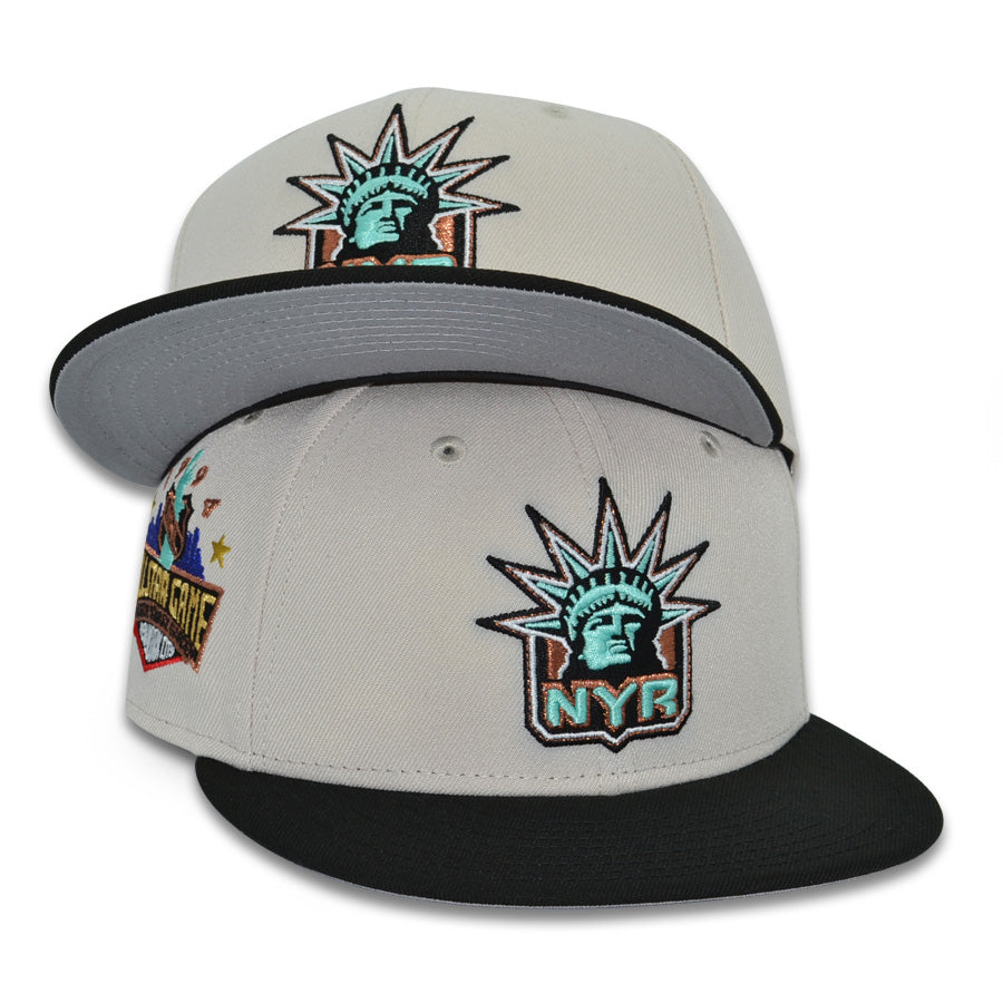 New York Rangers "COLOSSUS" Exclusive New Era 59Fifty Fitted Hat - Stone/Black