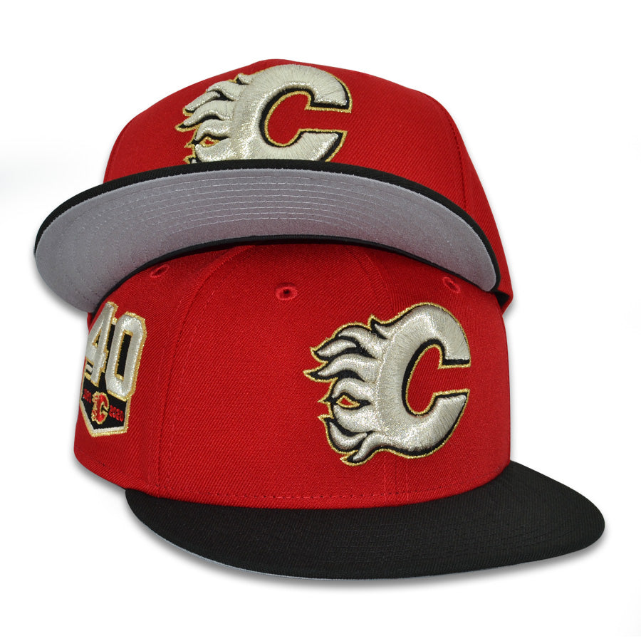 Calgary Flames "C of Red" Exclusive New Era 59Fifty Fitted Hat - Scarlet/Black