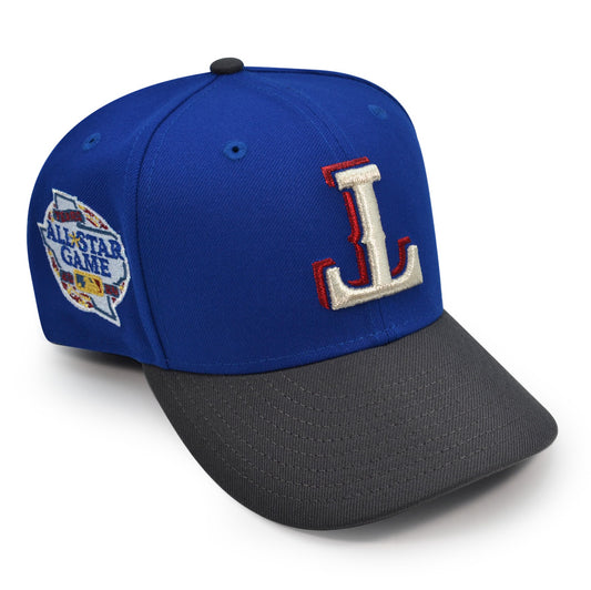 Texas Rangers "LT" Upside Down Exclusive New Era 59Fifty Fitted Hat - Calming Blue/Graphite