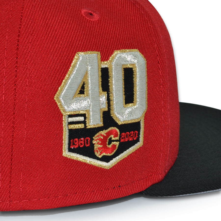 Calgary Flames "C of Red" Exclusive New Era 59Fifty Fitted Hat - Scarlet/Black