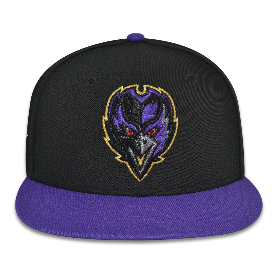 Baltimore Ravens "CORVAS" Exclusive New Era 59Fifty Fitted Hat - Black/Purple