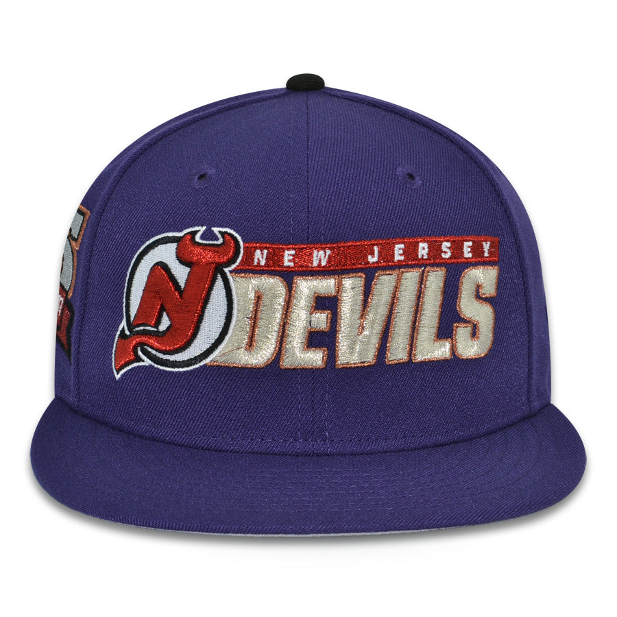 New Jersey Devils "DEMON TIME" Exclusive New Era 59Fifty Fitted Hat - Purple