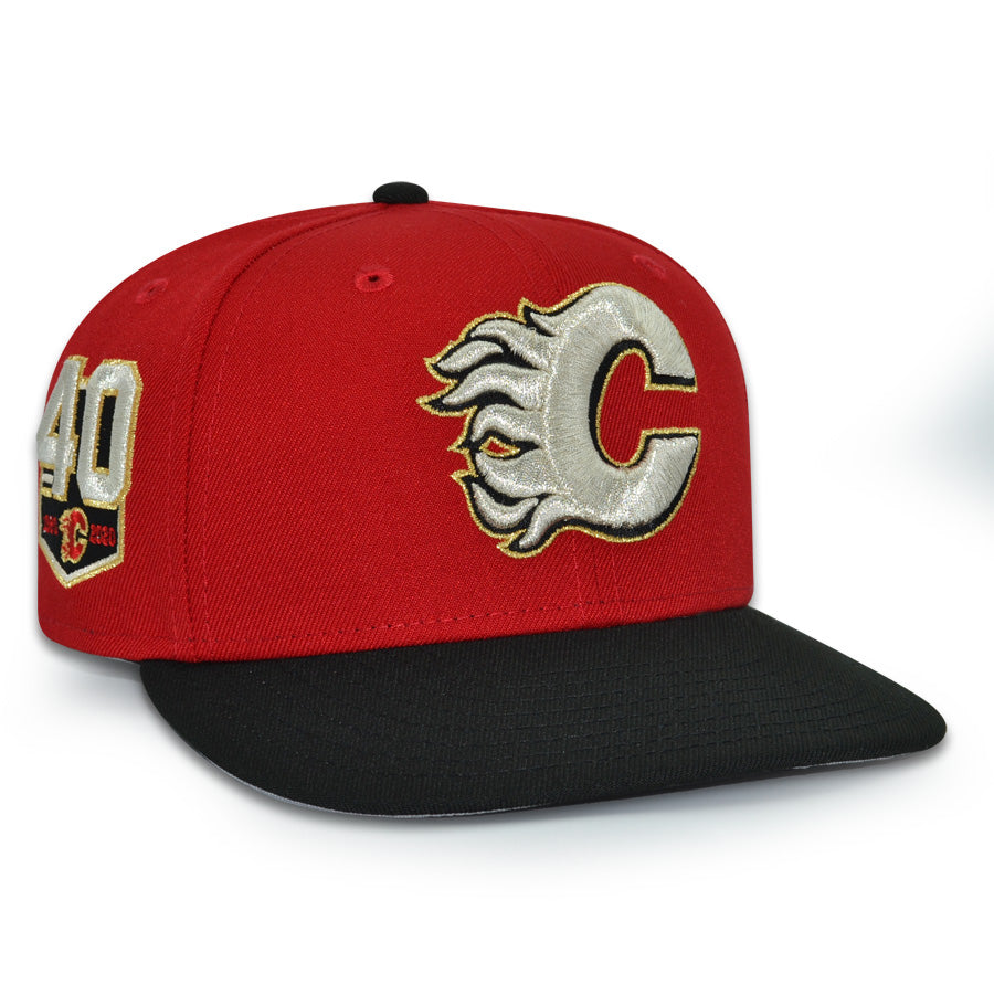 Calgary Flames "C of Red" Exclusive New Era 59Fifty Fitted Hat - Scarlet/Black