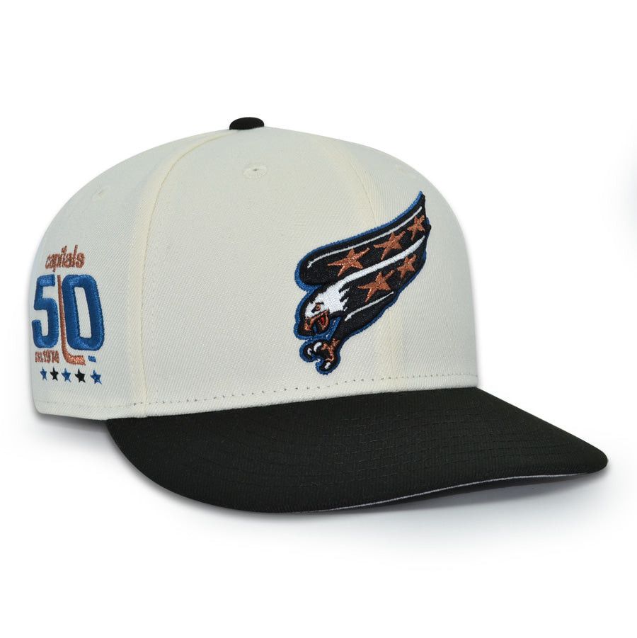 Washington Capitals "SCREAMING EAGLE 2.0" Exclusive New Era 59Fifty Fitted Hat - Chrome/Black