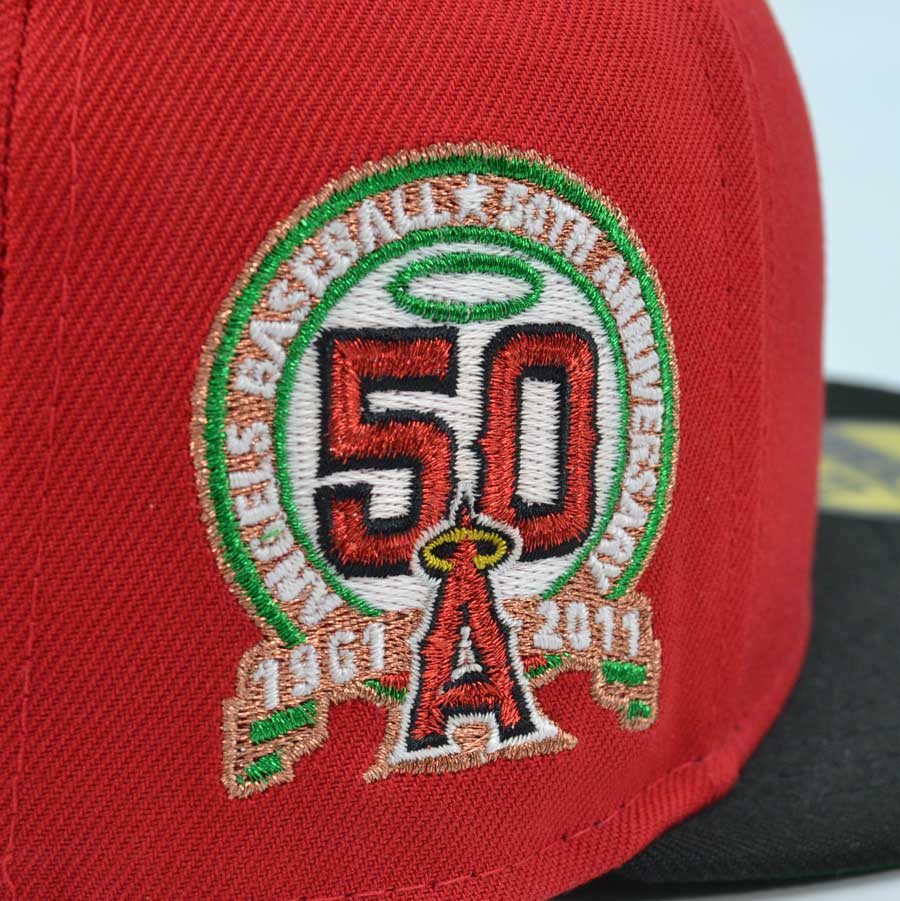 Anaheim Angels “DADDY'S ANGELS 3: THE TRINITY” Exclusive New Era 59Fifty Fitted Hat - Red/Black