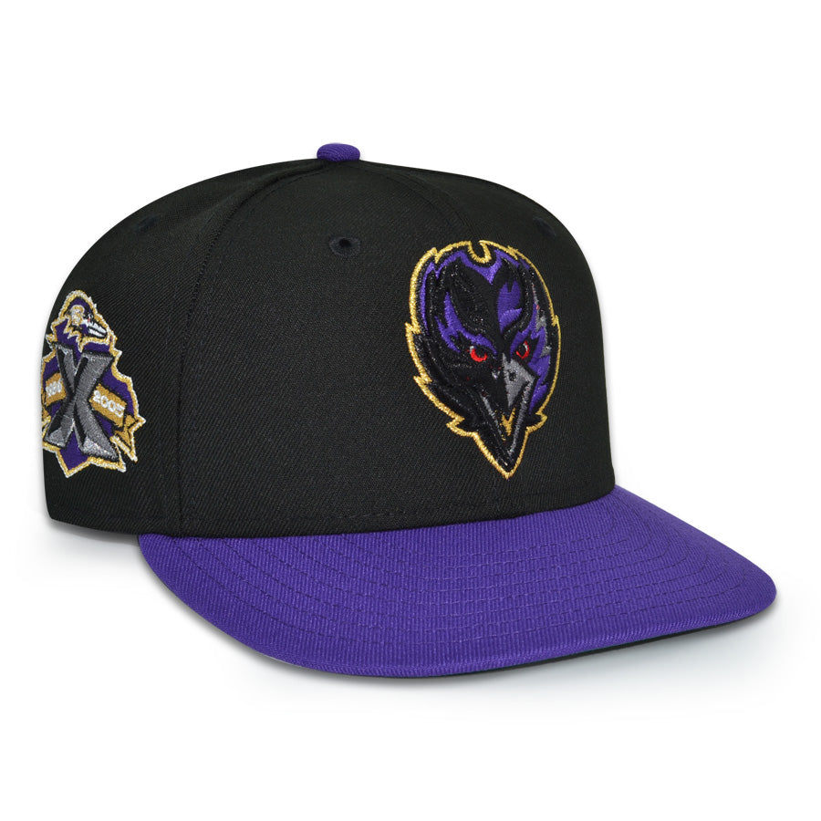 Baltimore Ravens "CORVAS" Exclusive New Era 59Fifty Fitted Hat - Black/Purple