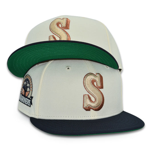 Seattle Mariners "SPACE NEEDLE" Exclusive New Era 59Fifty Fitted Hat - Chrome/Black