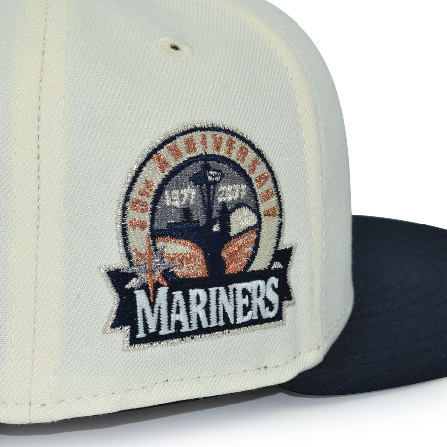 Seattle Mariners "SPACE NEEDLE" Exclusive New Era 59Fifty Fitted Hat - Chrome/Black