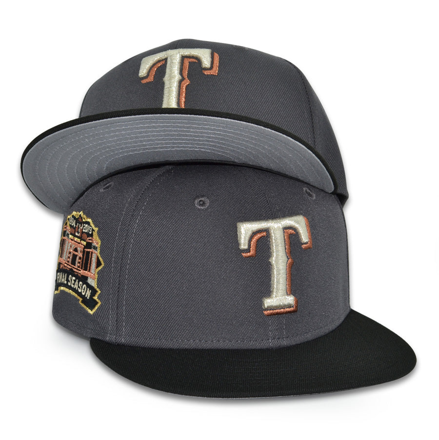 Texas Rangers "THE ALAMO" Exclusive New Era 59Fifty Fitted Hat - Dark Graphite/Black