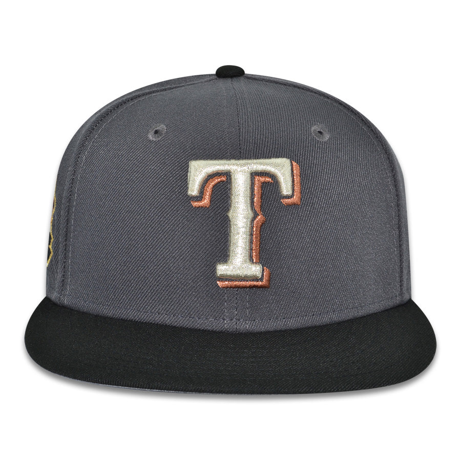 Texas Rangers "THE ALAMO" Exclusive New Era 59Fifty Fitted Hat - Dark Graphite/Black