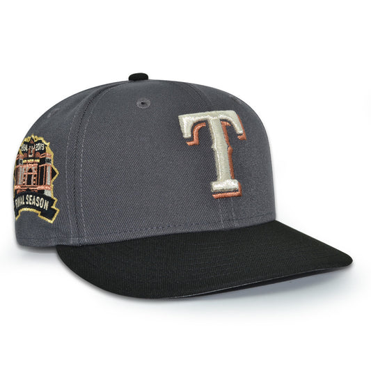 Texas Rangers "THE ALAMO" Exclusive New Era 59Fifty Fitted Hat - Dark Graphite/Black