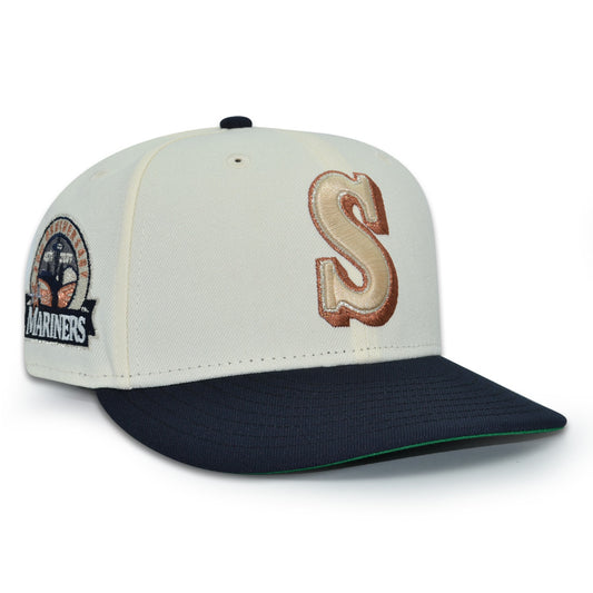 Seattle Mariners "SPACE NEEDLE" Exclusive New Era 59Fifty Fitted Hat - Chrome/Black