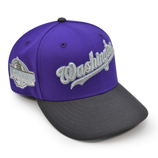 Washington Nationals "JOKERS MEMORIAL" Exclusive New Era 59Fifty Fitted Hat - Purple/Graphite