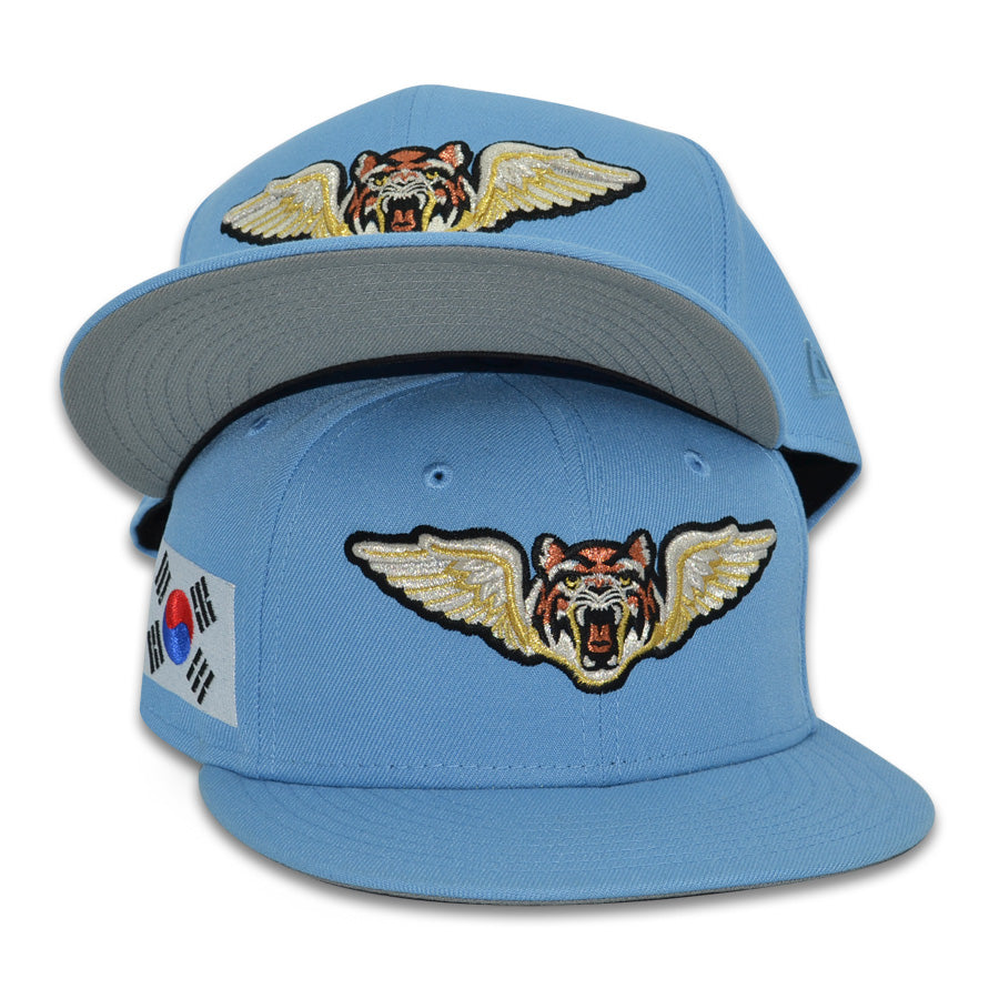 Lakeland Flying Tigers "SEOUL FLY" Exclusive New Era 59Fifty Fitted Hat - Sky