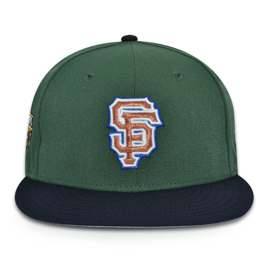 San Francisco Giants "FOCUSED" Exclusive New Era 59Fifty Fitted Hat - Mountain Green/Navy