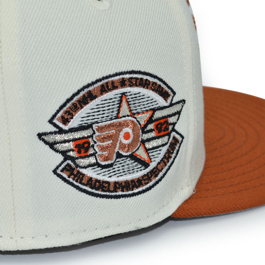 Philadelphia Flyers "PELLE PELLE" Exclusive New Era 59Fifty Fitted Hat - Chrome/Rust