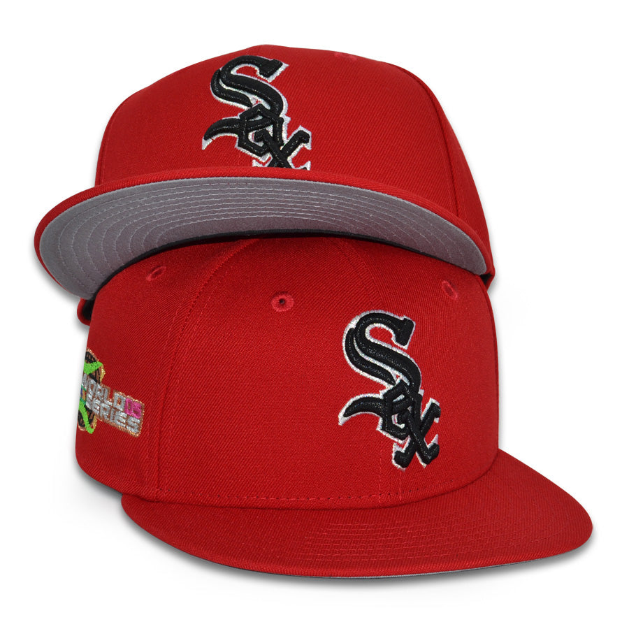 Chicago White Sox "THE MENACE" Exclusive New Era 59Fifty Fitted Hat - Scarlet