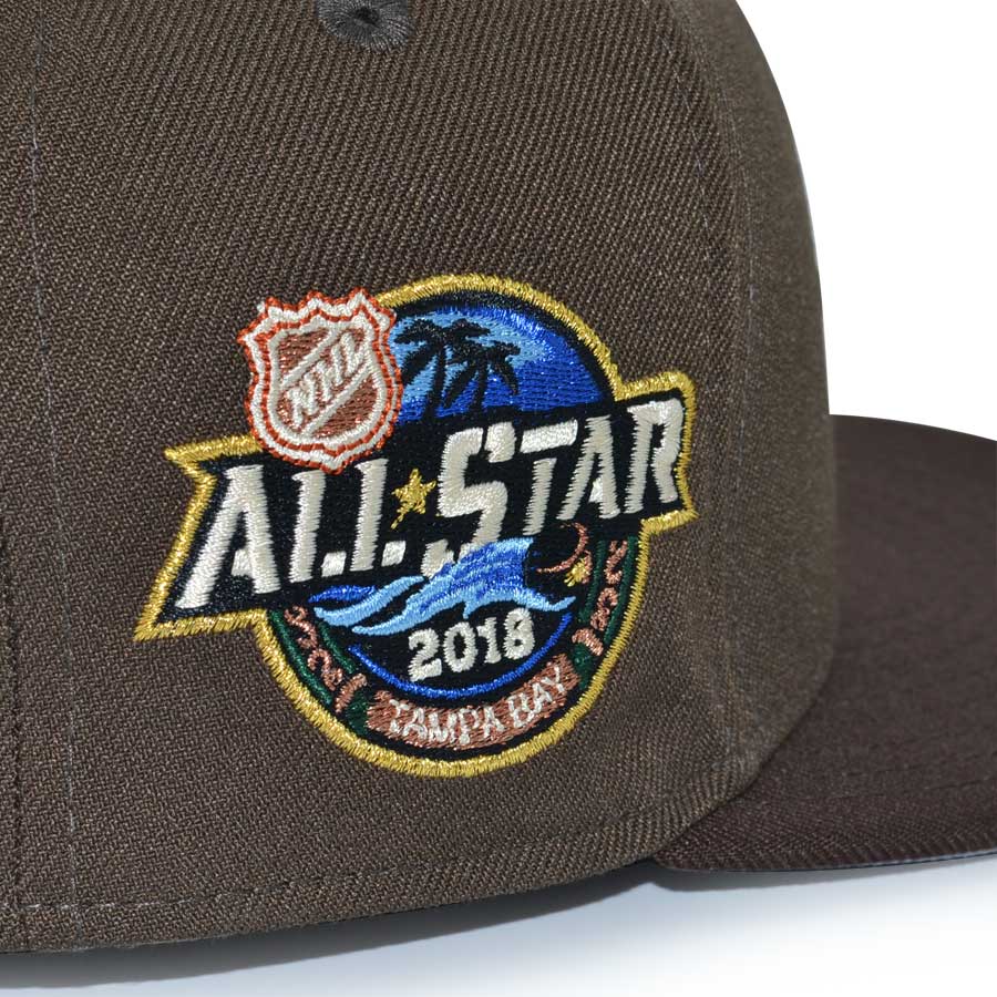 San Jose Sharks "REPO ON THE ROCKS" Exclusive New Era 59Fifty Fitted Hat - Walnut