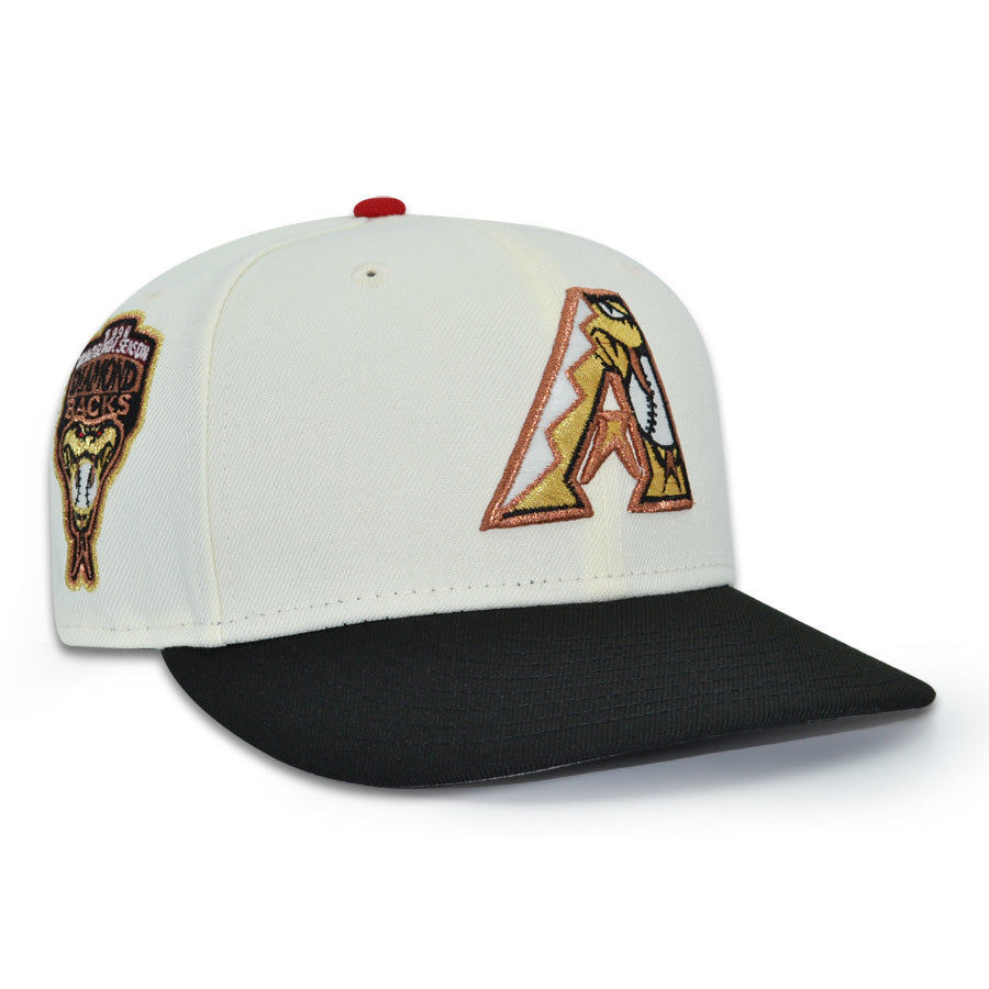 Arizona Diamodbacks "YEAR OF THE SNAKE" Exclusive New Era 59Fifty Fitted Hat - Chrome/Black