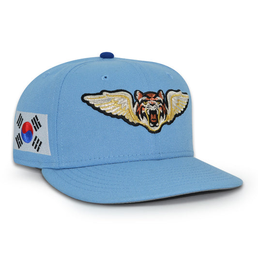 Lakeland Flying Tigers "SEOUL FLY" Exclusive New Era 59Fifty Fitted Hat - Sky