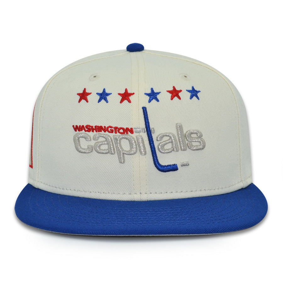 Washington Capitals "RETRO CLASSIC" Exclusive New Era 59Fifty Fitted Hat - Chrome/Royal