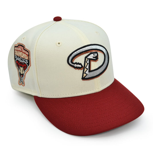 Arizona Diamondbacks "AFA DIA" Exclusive New Era 59Fifty Fitted Hat - Chrome/H Red