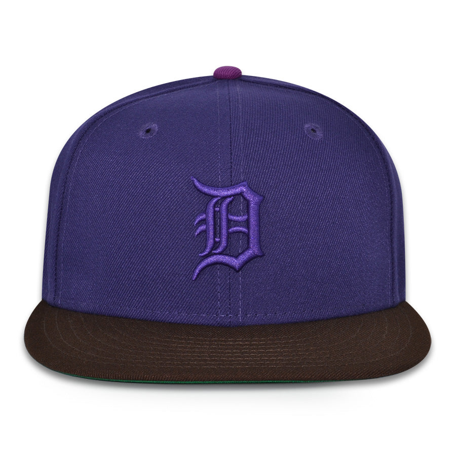 Detroit Tigers "DARK MAGICIAN" Exclusive New Era 59Fifty Fitted Hat - Purple/Burntwood