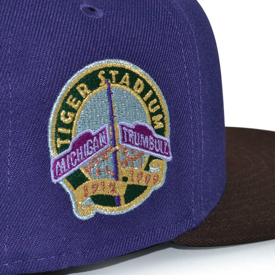 Detroit Tigers "DARK MAGICIAN" Exclusive New Era 59Fifty Fitted Hat - Purple/Burntwood