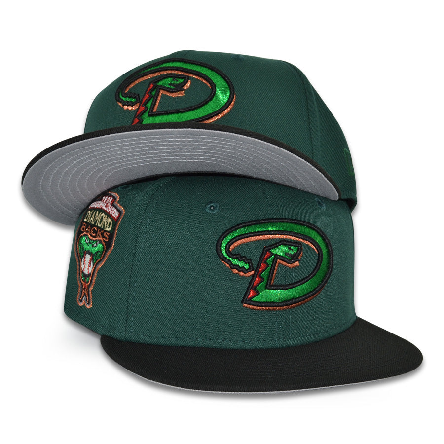 Arizona Diamondbacks "SKY SERPENT" Exclusive New Era 59Fifty Fitted Hat - Dark Green/Black